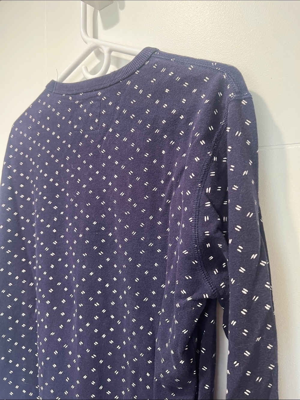 Men’s Bonobos Navy Patterned Crewneck Sweater - size Medium - Picture 5 of 5